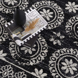 Hauteloom Kahramankazan KAHR Black Machine Made Polyester Rug