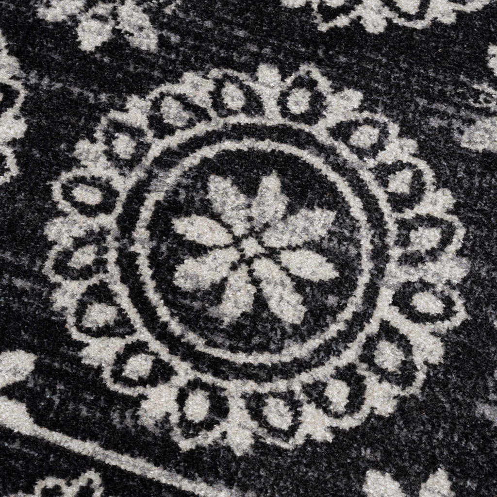 Hauteloom Kahramankazan KAHR Black Machine Made Polyester Rug