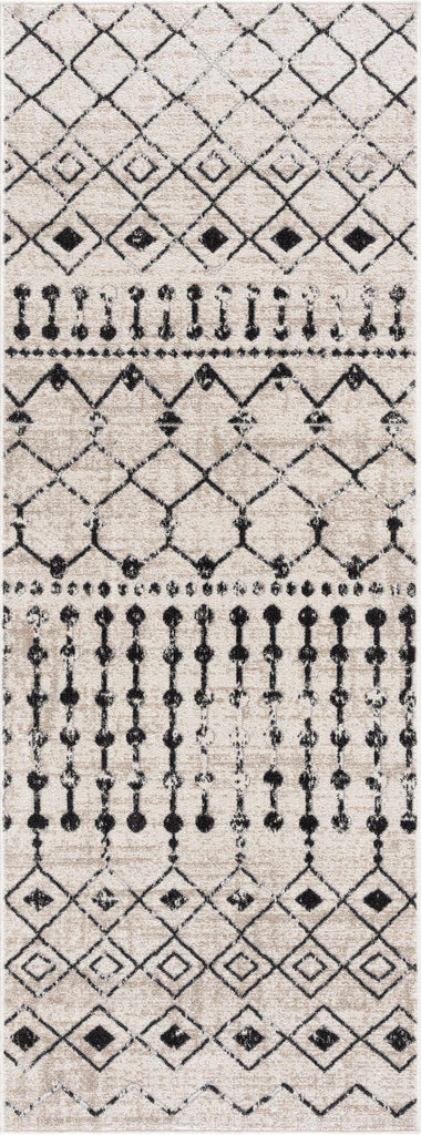 Hauteloom Joppatowne JOPP Black Machine Made Polyester Rug