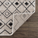 Hauteloom Joppatowne JOPP Black Machine Made Polyester Rug