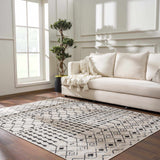Hauteloom Joppatowne JOPP Black Machine Made Polyester Rug