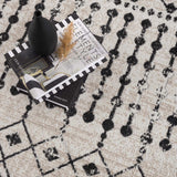 Hauteloom Joppatowne JOPP Black Machine Made Polyester Rug