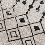 Hauteloom Joppatowne JOPP Black Machine Made Polyester Rug
