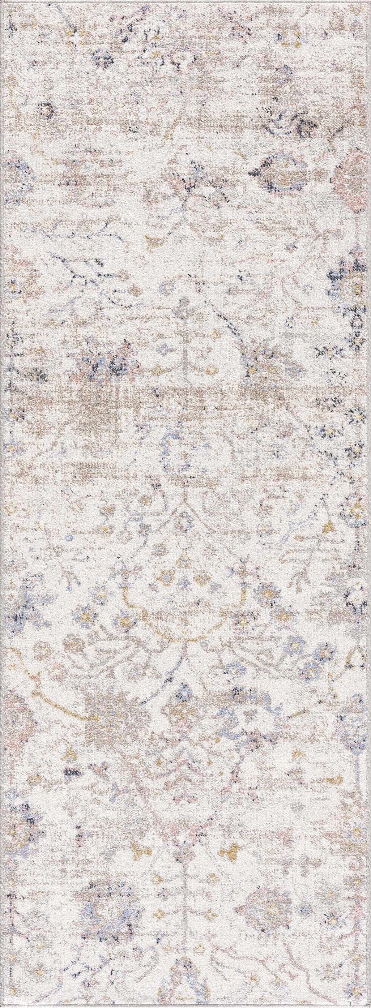 Hauteloom Azula AZUL Ivory Machine Made Polyester Rug