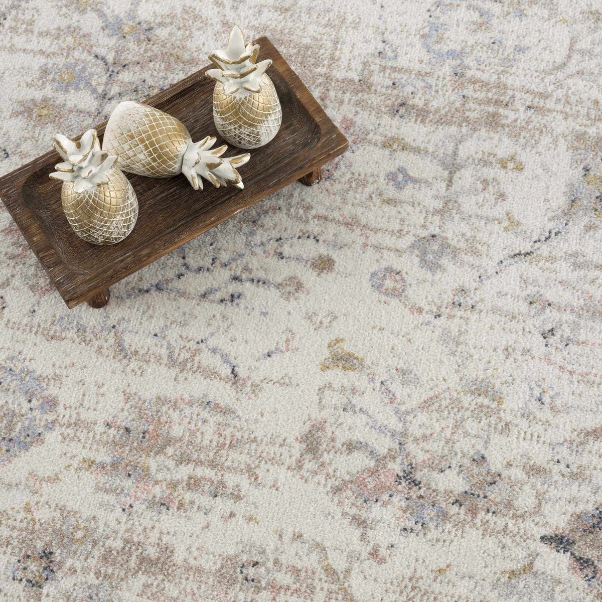 Hauteloom Azula AZUL Ivory Machine Made Polyester Rug
