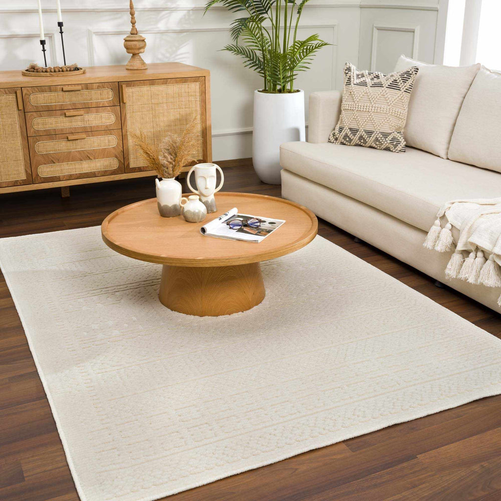 Hauteloom Bahar SLYBBAHARA1 Cream Machine Made Polypropylene Rug