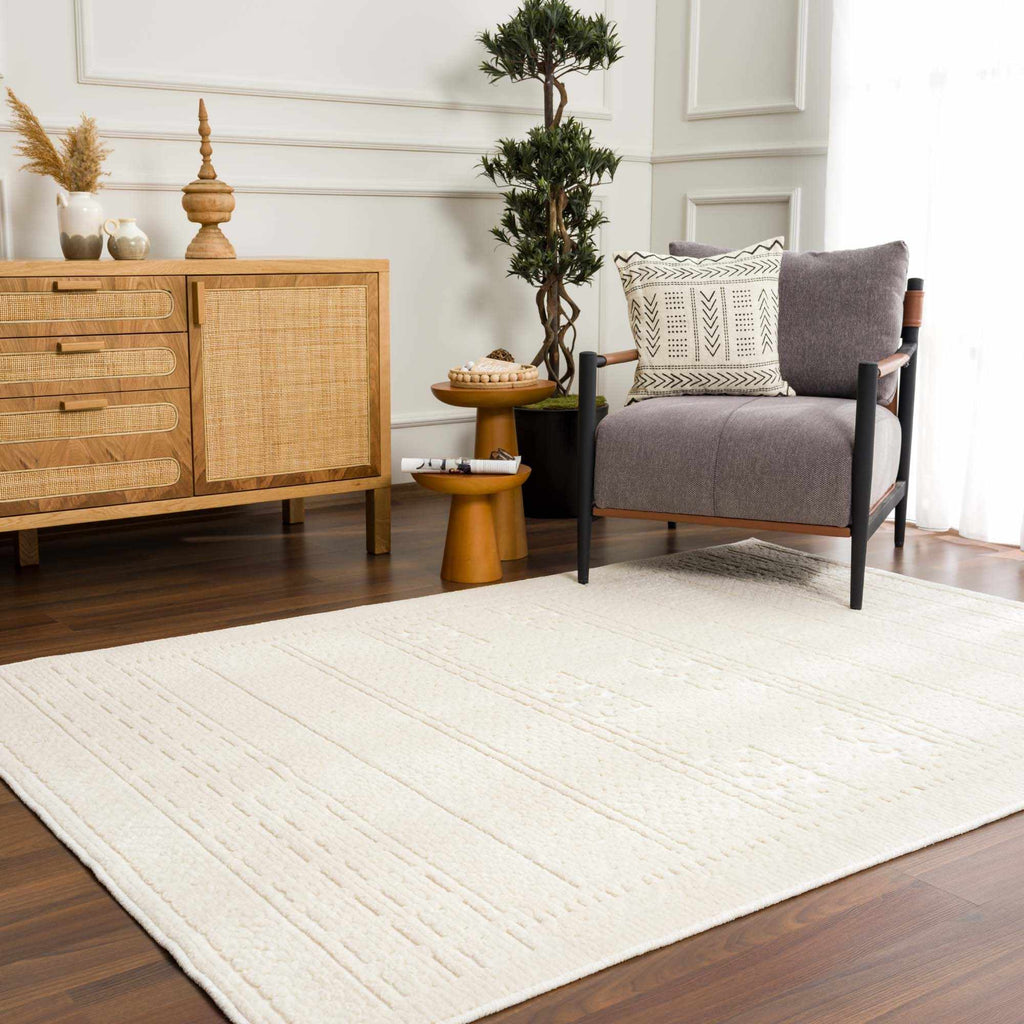 Hauteloom Bahar SLYBBAHARA1 Cream Machine Made Polypropylene Rug