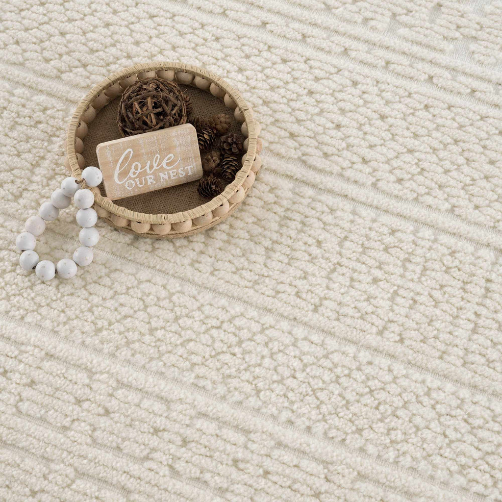 Hauteloom Bahar SLYBBAHARA1 Cream Machine Made Polypropylene Rug