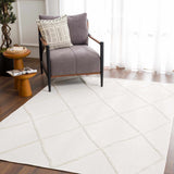 Hauteloom Amani SLYBAMANIA1 White Machine Made Polypropylene Rug