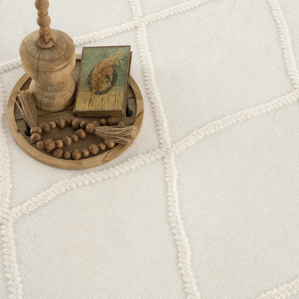 Hauteloom Amani SLYBAMANIA1 White Machine Made Polypropylene Rug
