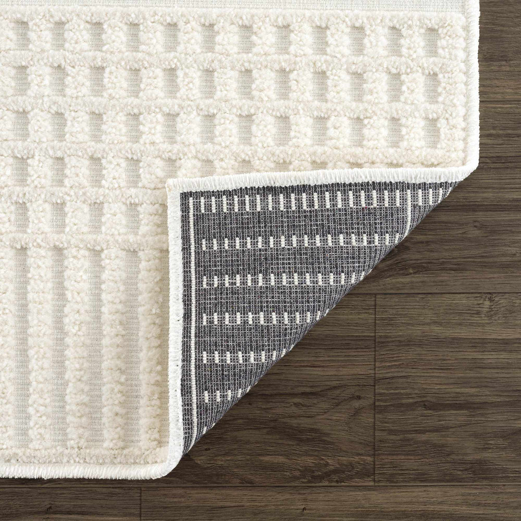 Hauteloom Rhun SLYBRHUN8A1 White Machine Made Polypropylene Rug