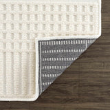 Hauteloom Rhun SLYBRHUN8A1 White Machine Made Polypropylene Rug