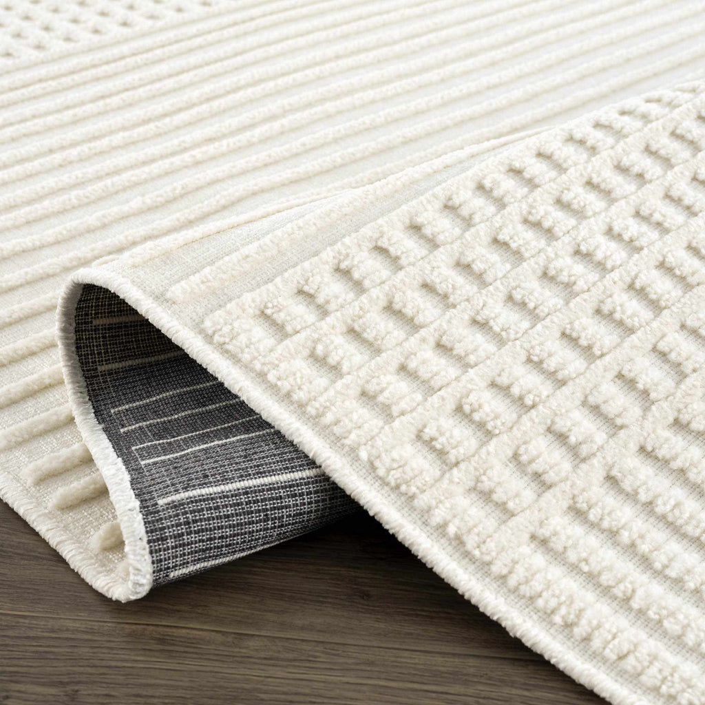 Hauteloom Rhun SLYBRHUN8A1 White Machine Made Polypropylene Rug