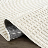 Hauteloom Rhun SLYBRHUN8A1 White Machine Made Polypropylene Rug