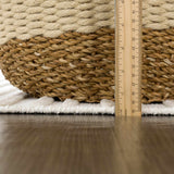Hauteloom Rhun SLYBRHUN8A1 White Machine Made Polypropylene Rug