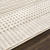 Hauteloom Rhun SLYBRHUN8A1 White Machine Made Polypropylene Rug
