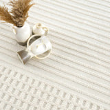 Hauteloom Rhun SLYBRHUN8A1 White Machine Made Polypropylene Rug