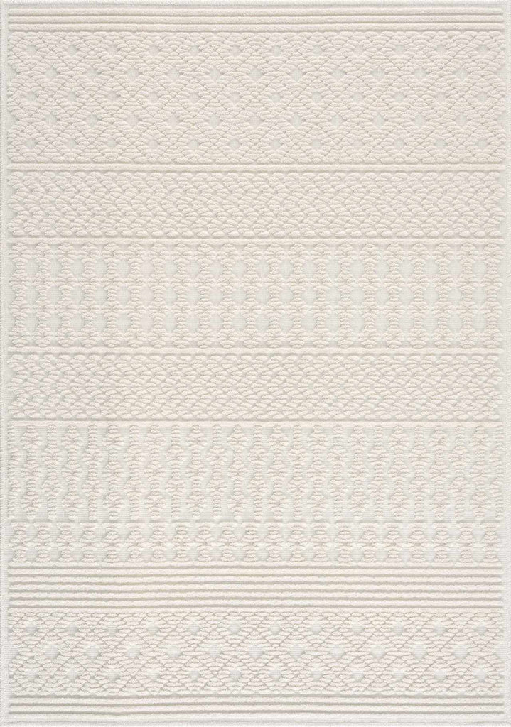 Hauteloom Drago SLYBDRAGOA1 White Machine Made Polypropylene Rug