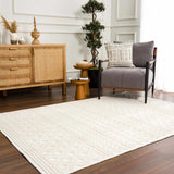 Hauteloom Drago SLYBDRAGOA1 White Machine Made Polypropylene Rug