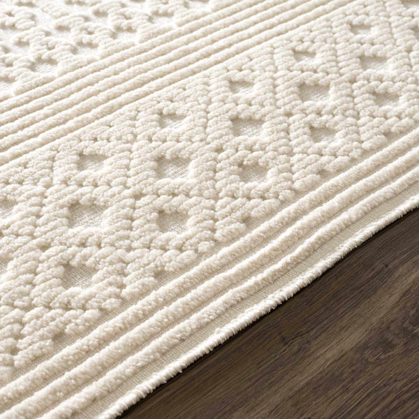 Hauteloom Drago SLYBDRAGOA1 White Machine Made Polypropylene Rug