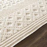 Hauteloom Drago SLYBDRAGOA1 White Machine Made Polypropylene Rug