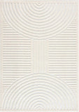 Hauteloom Deron SLYBDERONA1 White Machine Made Polypropylene Rug