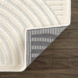 Hauteloom Deron SLYBDERONA1 White Machine Made Polypropylene Rug