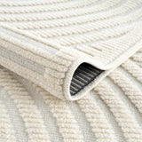 Hauteloom Deron SLYBDERONA1 White Machine Made Polypropylene Rug
