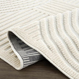 Hauteloom Deron SLYBDERONA1 White Machine Made Polypropylene Rug