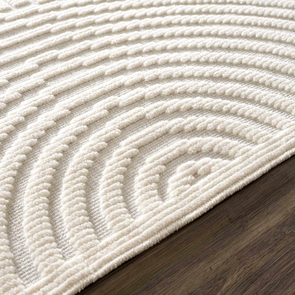 Hauteloom Deron SLYBDERONA1 White Machine Made Polypropylene Rug