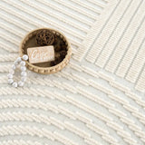 Hauteloom Deron SLYBDERONA1 White Machine Made Polypropylene Rug