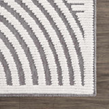 Hauteloom Deron SLYBDERONA3 Gray Machine Made Polypropylene Rug
