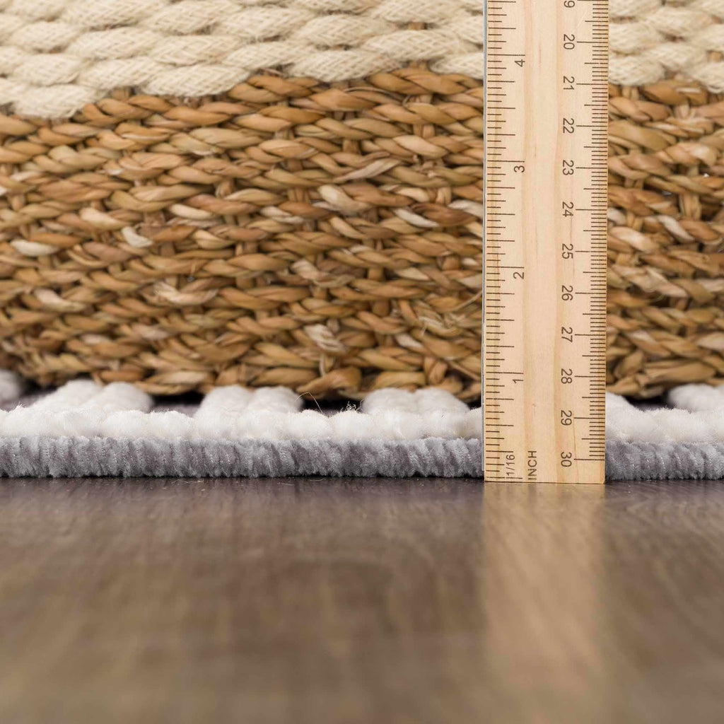 Hauteloom Deron SLYBDERONA3 Gray Machine Made Polypropylene Rug
