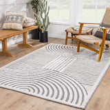 Hauteloom Deron SLYBDERONA3 Gray Machine Made Polypropylene Rug