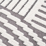 Hauteloom Deron SLYBDERONA3 Gray Machine Made Polypropylene Rug