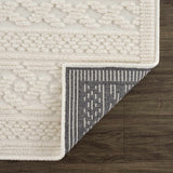 Hauteloom Fadey SLYBFADEYA1 White Machine Made Polypropylene Rug