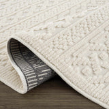 Hauteloom Fadey SLYBFADEYA1 White Machine Made Polypropylene Rug