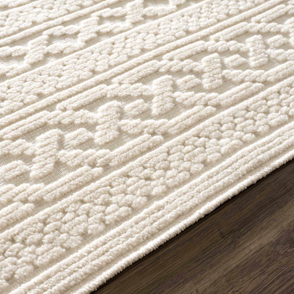 Hauteloom Fadey SLYBFADEYA1 White Machine Made Polypropylene Rug