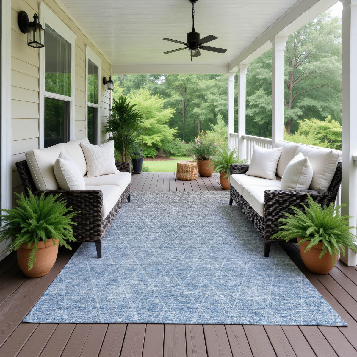 dalyn lazio lz2 blue rug