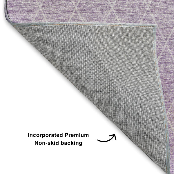 dalyn lazio lz2 lavender rug