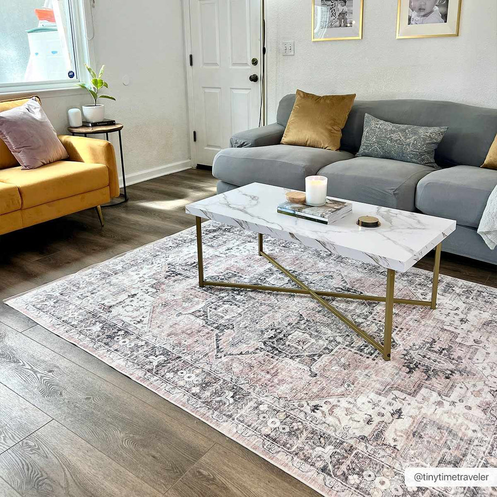 Hauteloom Luca LCEH White Machine Made Polyester Rug