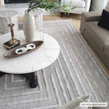 Hauteloom Lunao LUNAO Charcoal Machine Made Polyester Rug