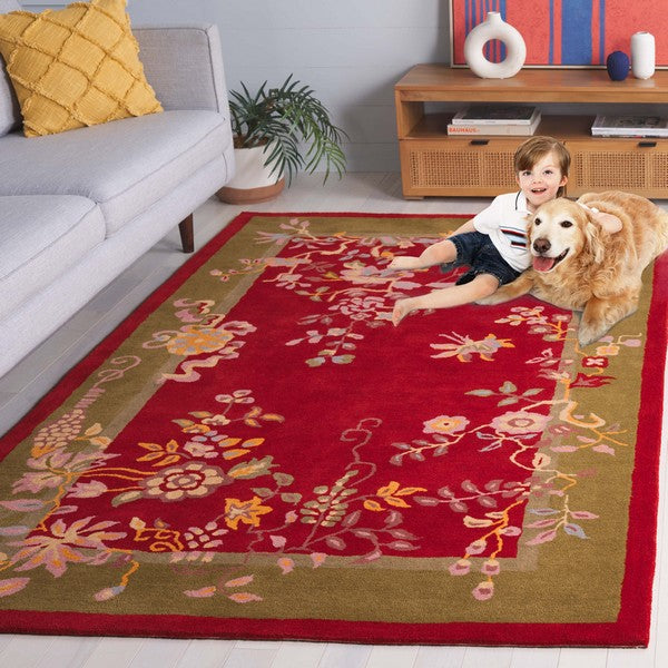 safavieh clearance metro met725q red rug