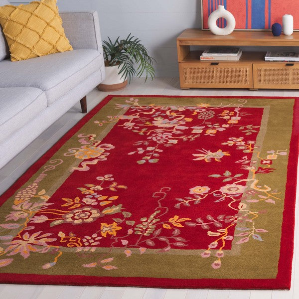 safavieh clearance metro met725q red rug