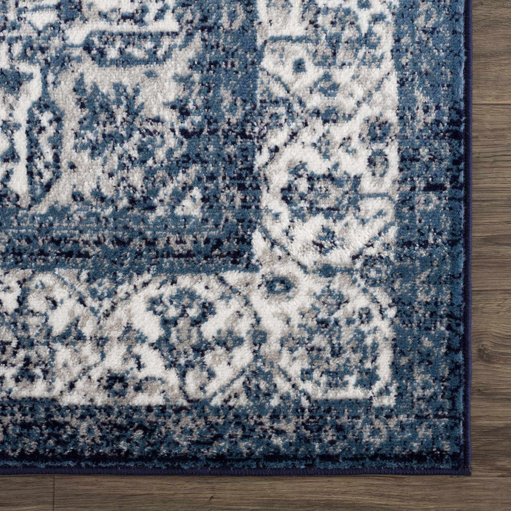 Hauteloom Billy SMNCBILLYA1 Navy Machine Made Polypropylene Rug