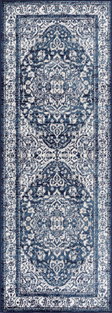 Hauteloom Billy SMNCBILLYA1 Navy Machine Made Polypropylene Rug
