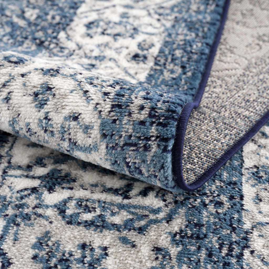 Hauteloom Billy SMNCBILLYA1 Navy Machine Made Polypropylene Rug