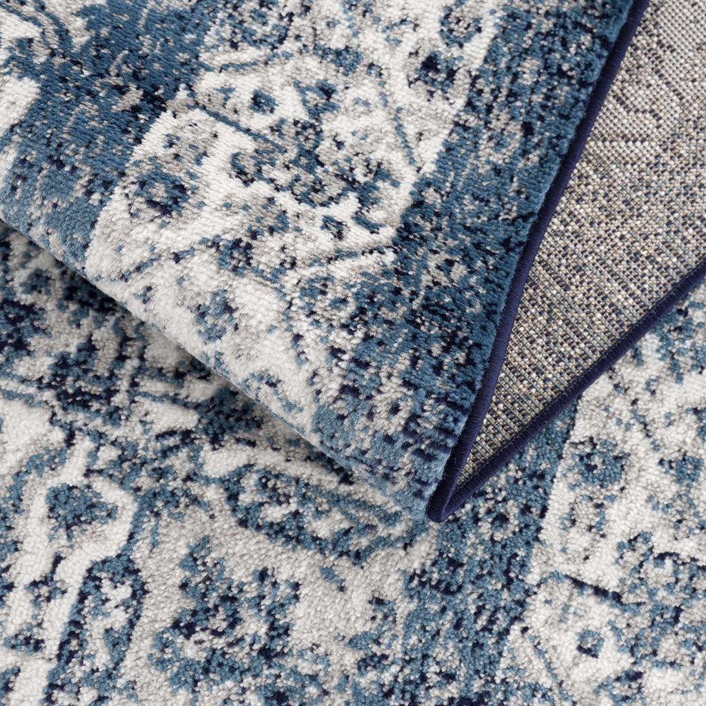 Hauteloom Billy SMNCBILLYA1 Navy Machine Made Polypropylene Rug