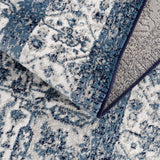 Hauteloom Billy SMNCBILLYA1 Navy Machine Made Polypropylene Rug