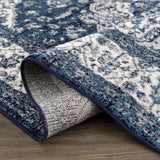 Hauteloom Billy SMNCBILLYA1 Navy Machine Made Polypropylene Rug